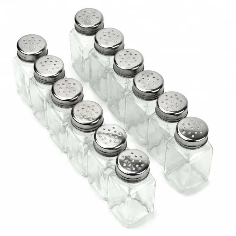 Квадратная кухонная Солонка и перечница из нержавеющей стали с заводским логотипом, оптовая продажа