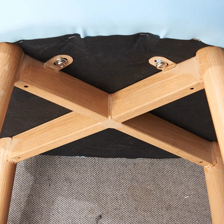 
Factory sale modern blue fabric outdoor cafe chair for coffee 