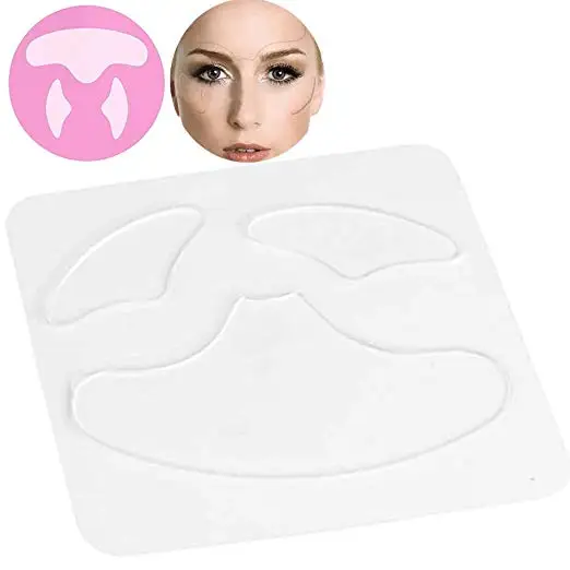 Reusable Anti Wrinkle Face Pads for Eyes and Brows Silicone Invisible Pad Anti-aging Prevent Face Wrinkle