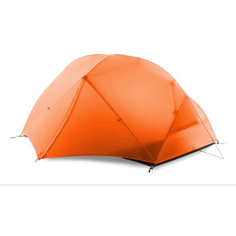 New Design Outdoor 3 Season Hiking Waterproof Ultralight Aluminum Pole Nylon Silicon Cloth 2 Person Family Camping tent