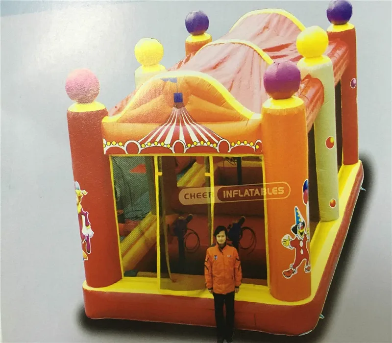 Cheer Amusement the Most Interesting Inflatable Cannon Playhouse Indoor Kids Playhouse