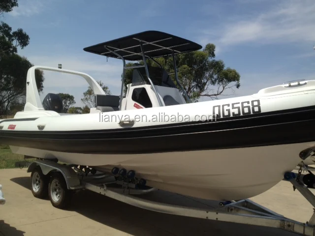 Liya 7.5m rib boat and yacht price twin motor inflatable boat luxury yacht sale