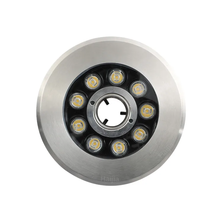 high quality stainless steel frame 9W DMX control LED color changing water dance light fountain