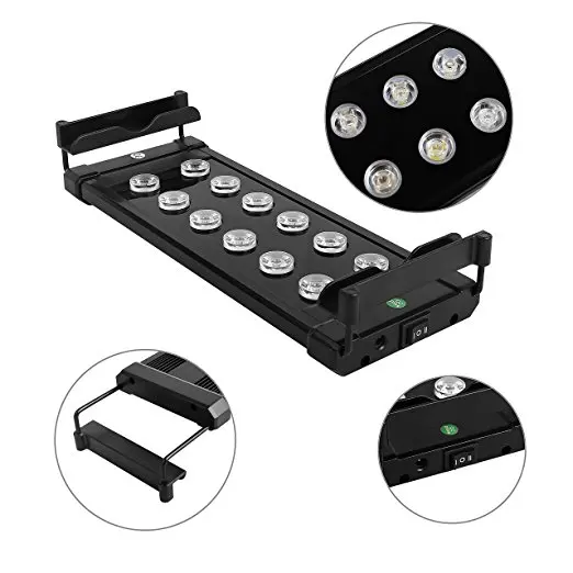 
Extendable bracket fitting aquatic plants dedicated bracket led light with DC 15V dedicated power supply 