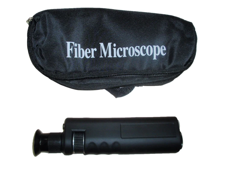 Handheld 400X Magnification Field Optical Microscope for 1.25mm and 2.5mm Fiber Optic Connector