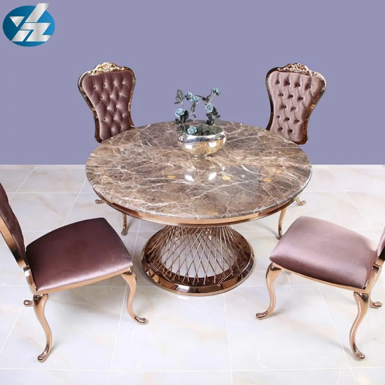 round marble table and chairs dining room furniture
