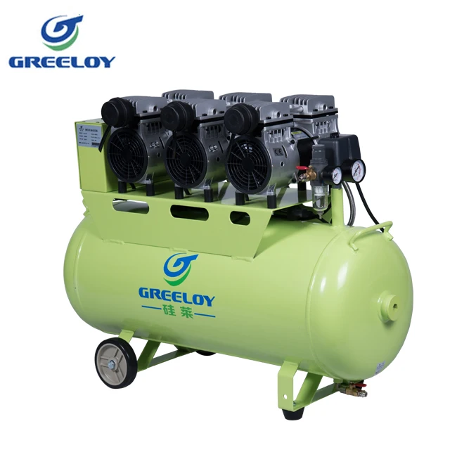 GREELOY 1800W 90L бесшумный воздушный компрессор с масляной смазкой