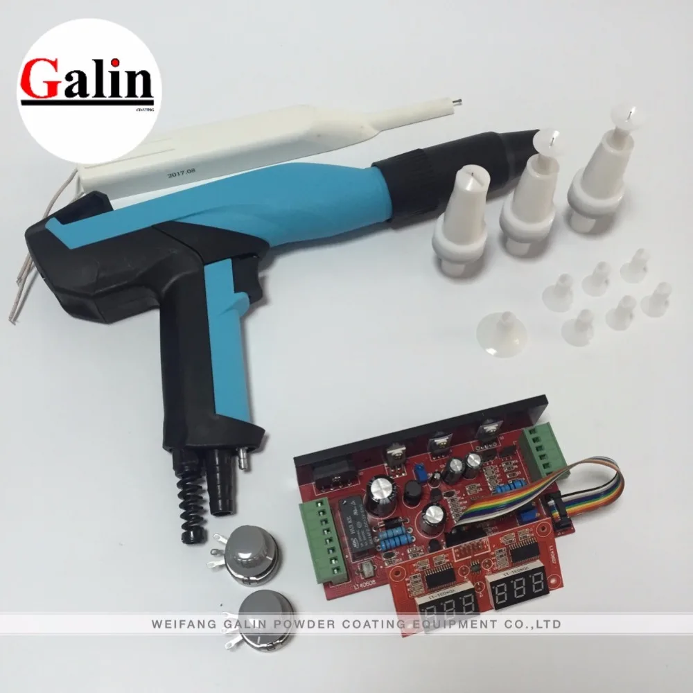 Electrostatic Powder coating machine manual spray gun with cascade and PCB