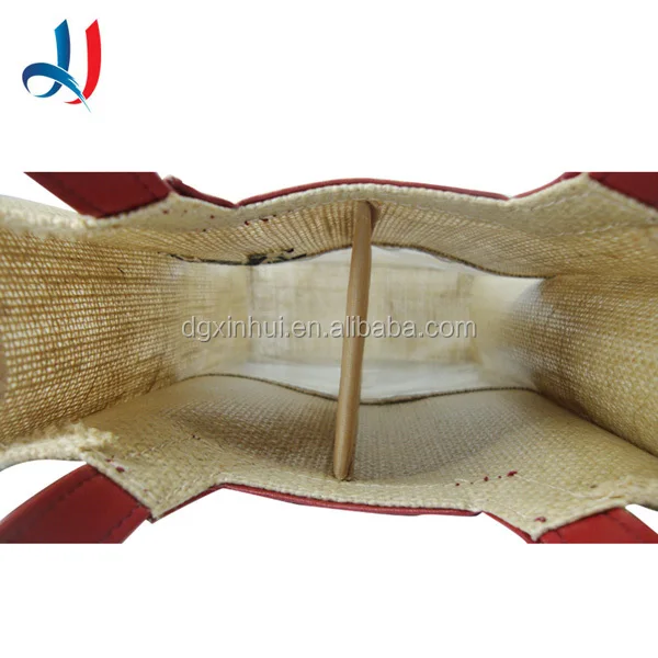 fashion Trade Assurance Wholesale Handled and Promotion Reusable Burlap Wine Glass Bag for 1 bottle or 2 bottles