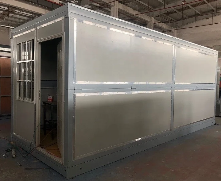 Cheap price fold up house portable fast installation 20ft storage folding container house