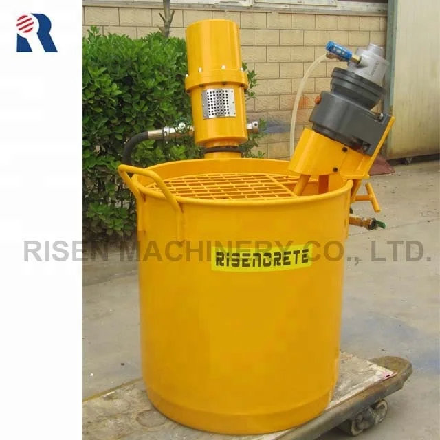 Small Air Driven / Pneumatic Cement Grout Mixer Pump - Mixer Grouting Machine