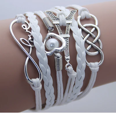 2016 Vintage Fashion Women Jewelry Leather Multilayer Bracelets Wholesales Jewellery