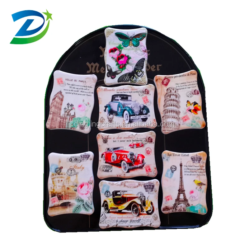 
Advertising products refrigerator magnet wholesale , custom ceramic souvenir fridge magnet 