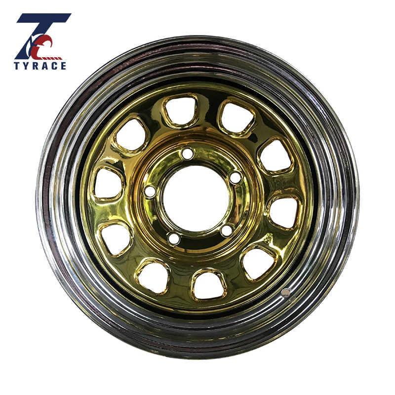 
chrome off road 4x4 steel wheel rims 16x10 for off road 