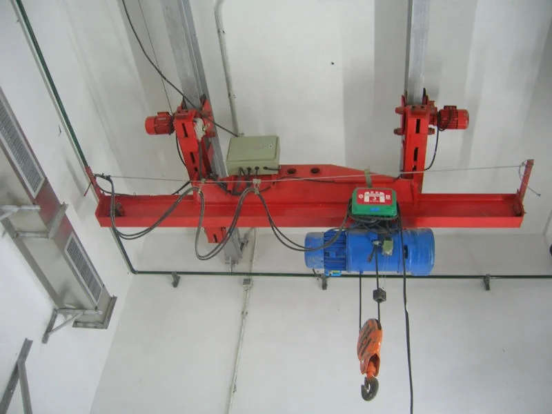 Workshop use 0.5t 1 2 5 ton lx type under hung single girder overhead crane for sale