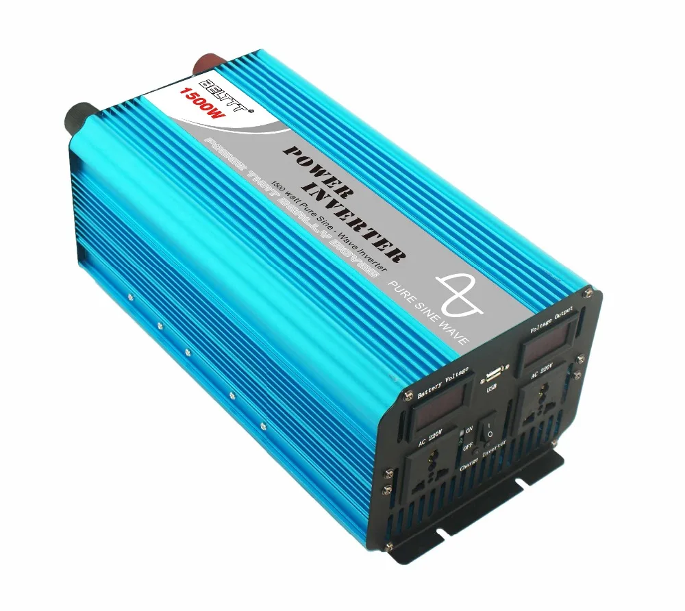 24v 220v pure sine wave Inverter 1500watt solar inverstor power supply with display assy