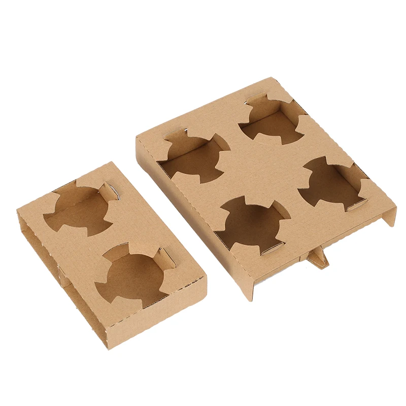  Держатель стакана из гофрированной крафт-бумаги для напитков