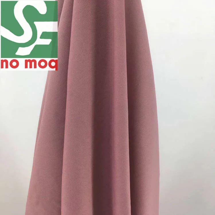 
Textile plain dyed 75D DTY jersey 100% polyester interlock knitted fabric 