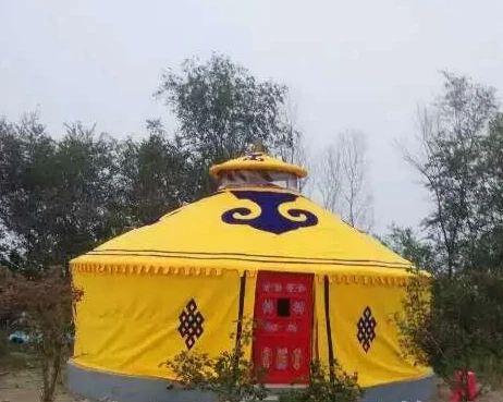 5m yurt tent for 5 Person Tent Type Mongolian Yurt