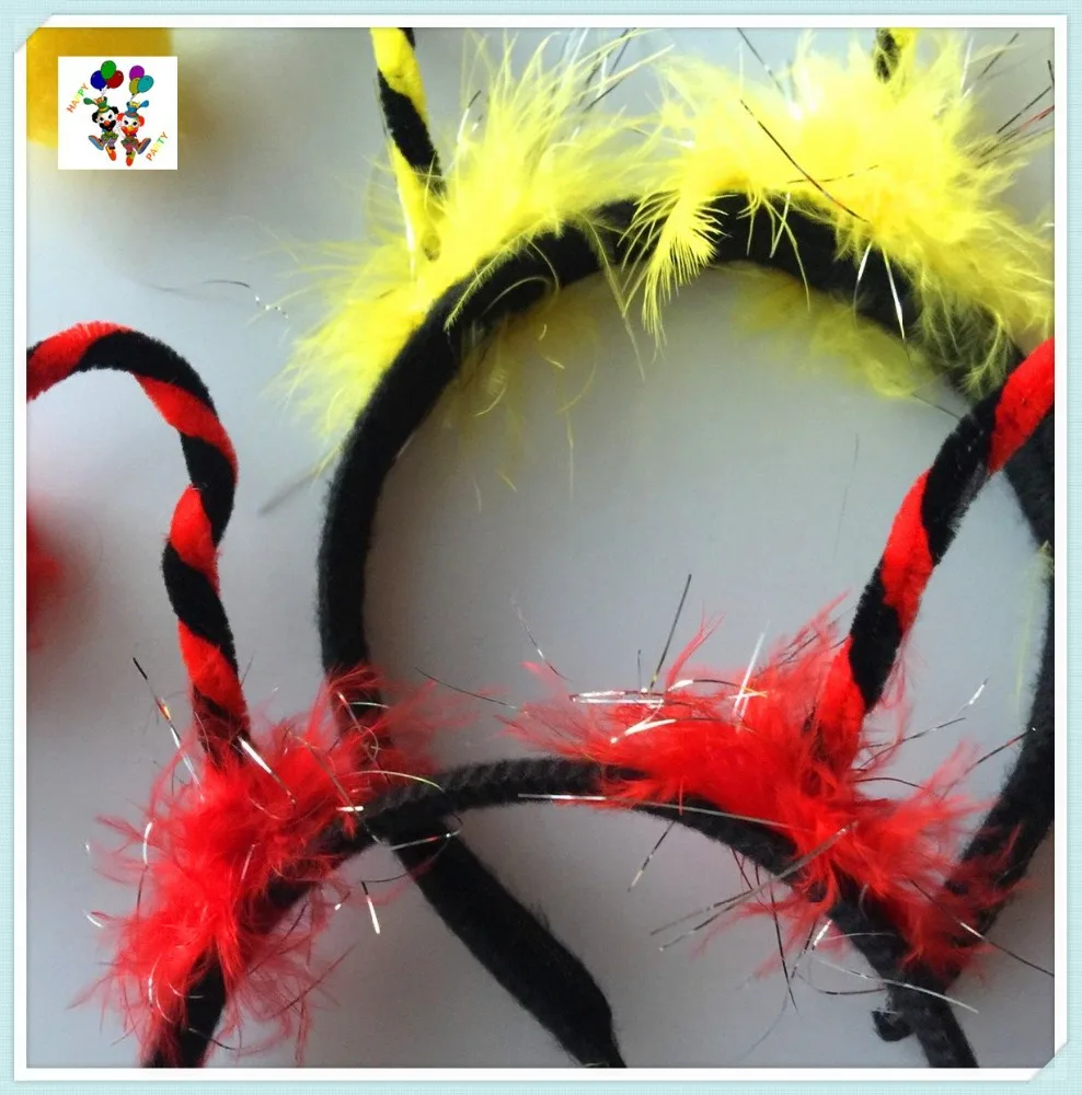 Cheap Kids Carnival Party Costume Ladybug and Bee Animal Headbands HPC-1589