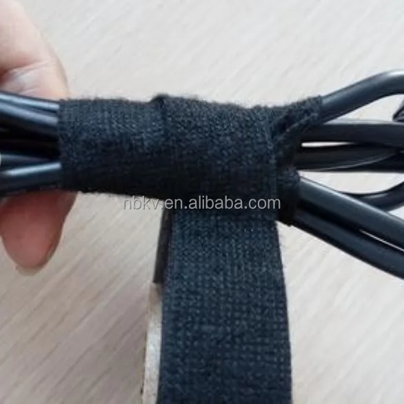 High-Temperature 20m Black Fuzzy Self-Adhesive Electrical Tape Wiring Loom Harness for Automotive Engine Masking Use