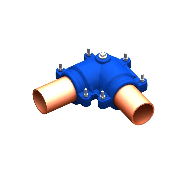 plastic water pipe leak repair kit/clamp/sleeve for elbow section of PE / PVC pipes, not repair tape