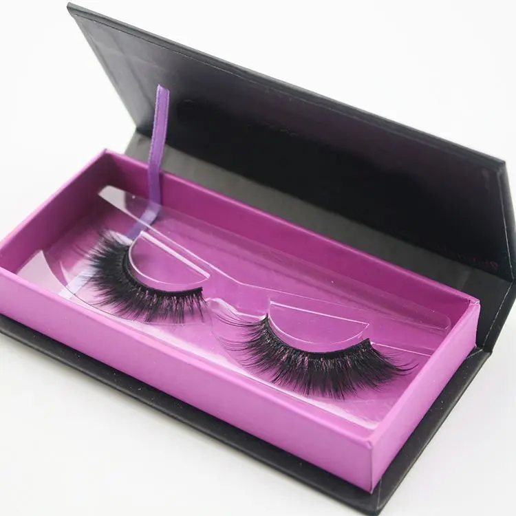 Handmade False 3d Silk Eyelashes With Custom Package Box