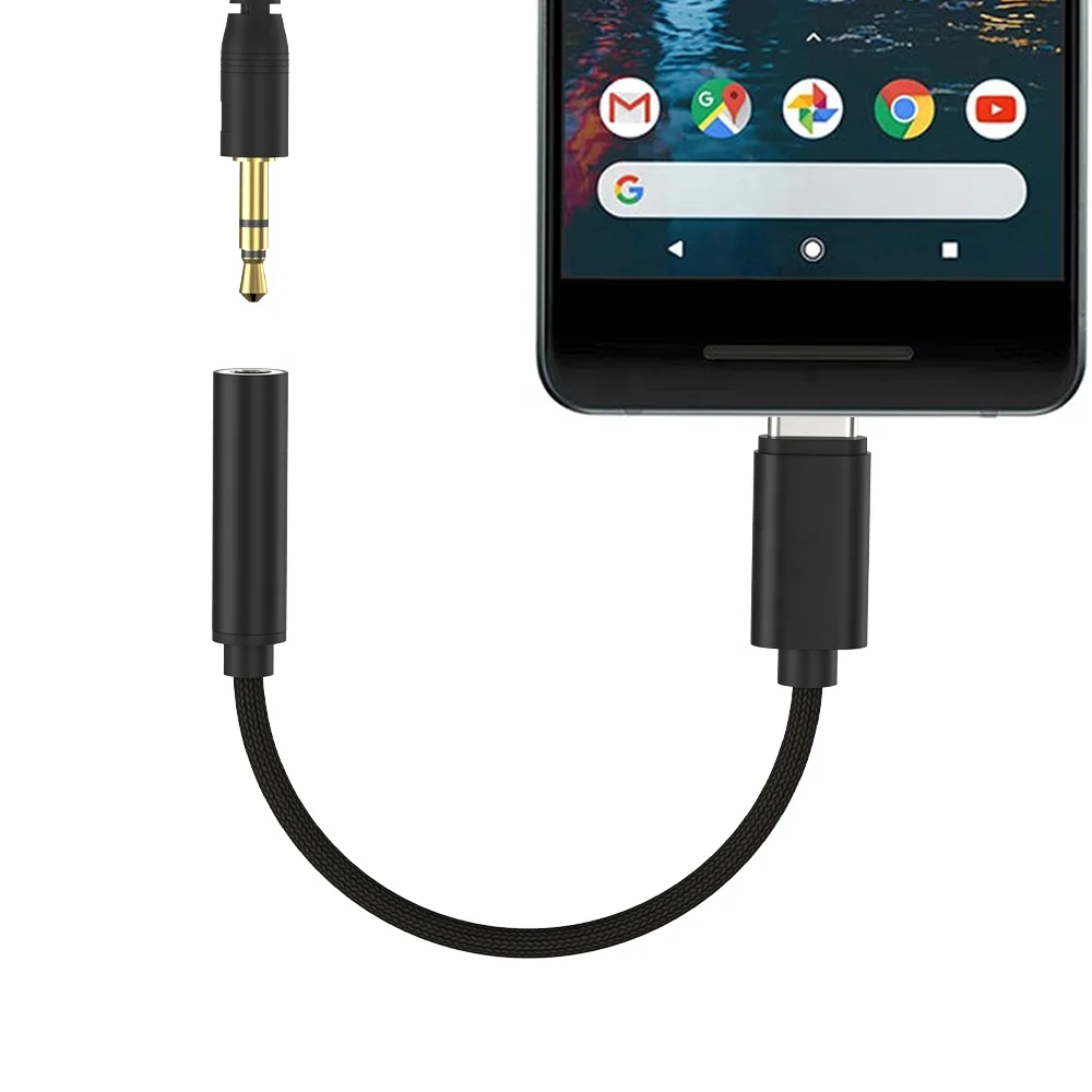 Alibaba Оптовая продажа цифровой DAC аудио кабель высокого разрешения чип USB-C Тип c до 3 5 мм адаптер для ипэур pro Google Pixel
