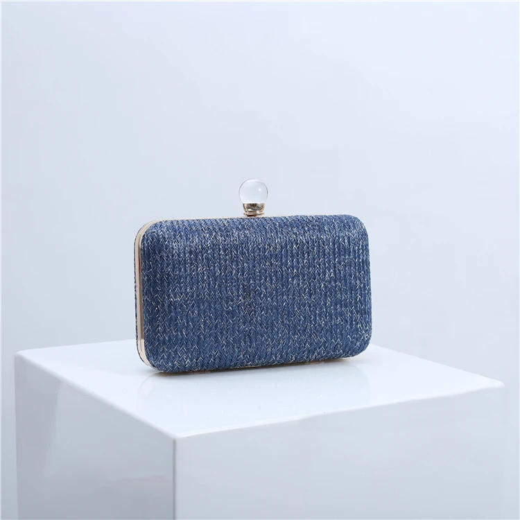 New design high-class wedding dress handbag evening clutch bag with bead