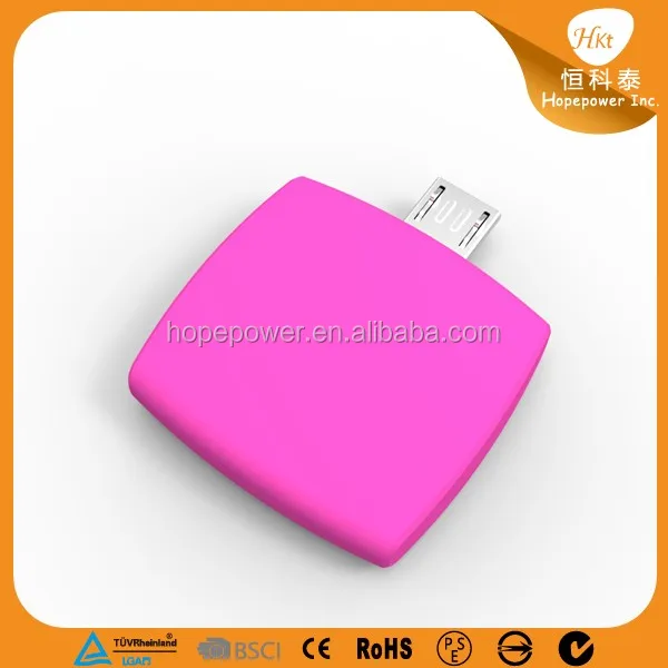 Portable Mini One Time Using Emergency 600mAh Mobile Phone Battery Charger power bank