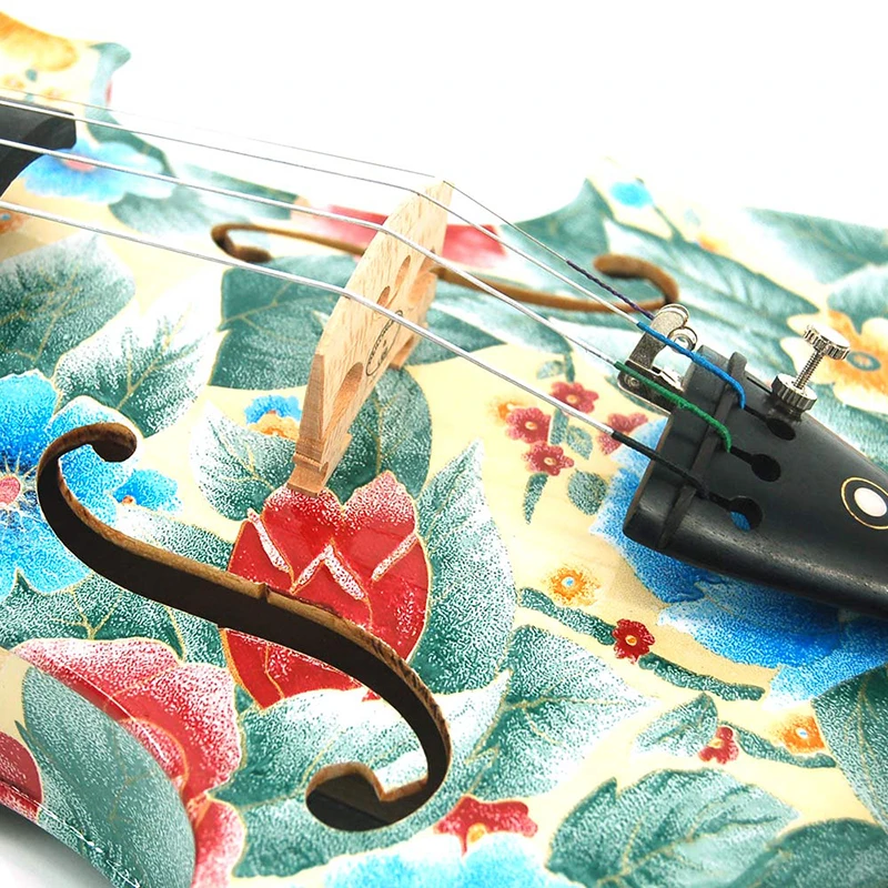 Kinglos brand professional handmade solid wood student 4/4 quality colorful acoustic violin