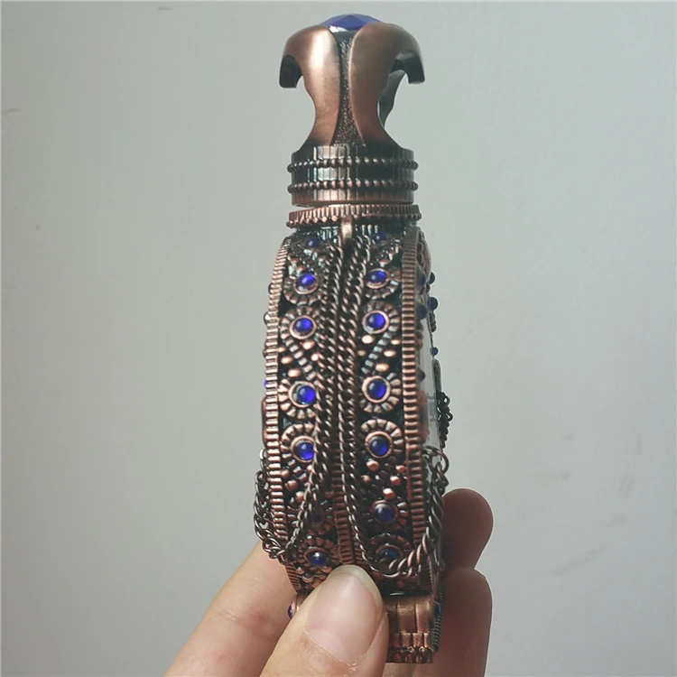 Пустая металлическая стеклянная бутылка для духов объемом 35 мл