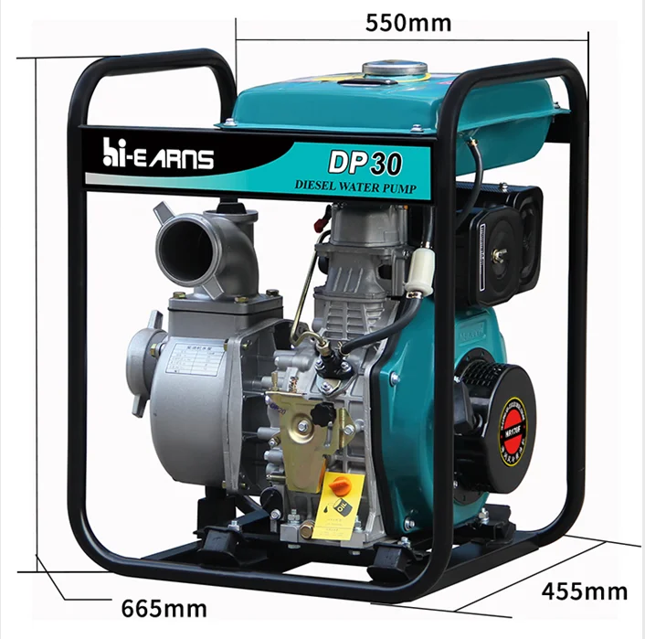 3inch agricultural diesel water pump and big fuel tank