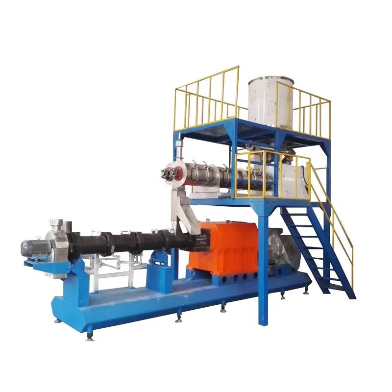 Floating Fish Feed Extruder Pellet Machine Make Line