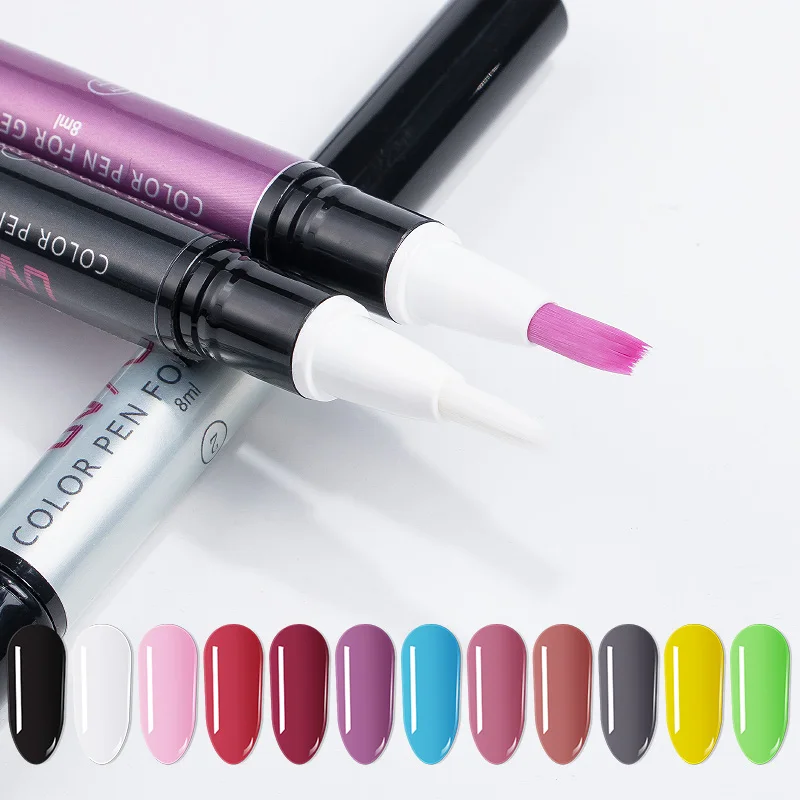 QF C48 12 Colors Customized Logo & Colors One Step No Base Top Coat Gel UV Led Nail Gel Polish