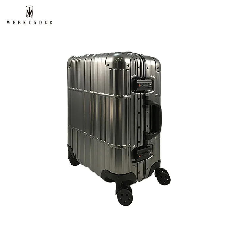 Chinese Aluminum Metal Polo Club Trolley Suitcase