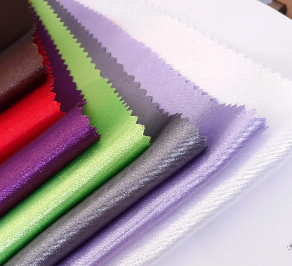 high quality shiny crepe back satin fabric with anti-static for dress