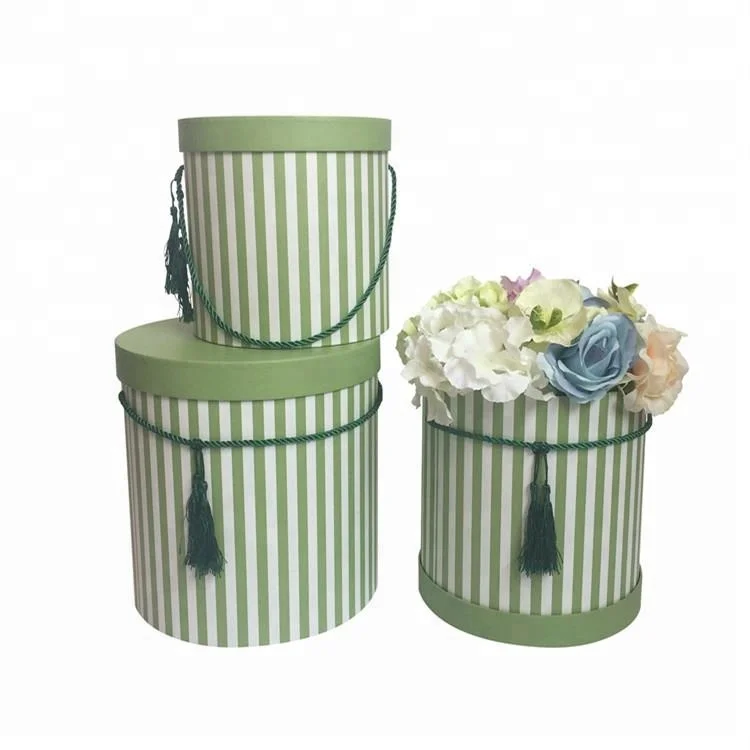 Wholesale flower shipping boxes, flowers delivery boxes, round flower box