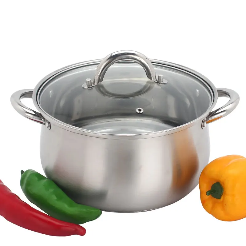 
Stainless Steel Cooking Pots Casserole Hotpot Metal Pot 