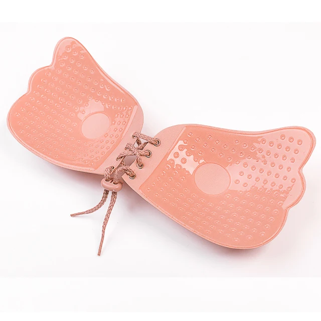 Silicone Women Push Up Bras Strapless Backless Nipple Covers Sticky Invisible Self Adhesive Bra