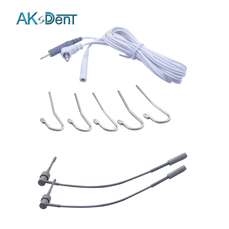 AKsDenT E-A Dental Endodontic teeth Root Canal Finder Apex Locator accessories probe cord file holder contrary electrode