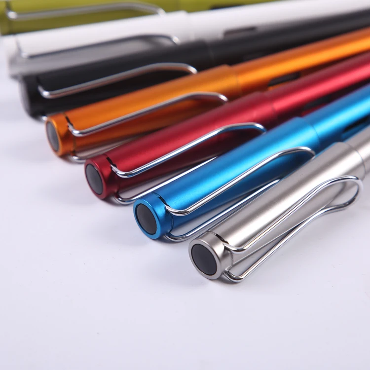 Набор перьевой ручки для офисной рекламы, подарочный набор ручек с рекламным логотипом на заказ, набор канцелярских принадлежностей на заказ со сменными картриджами