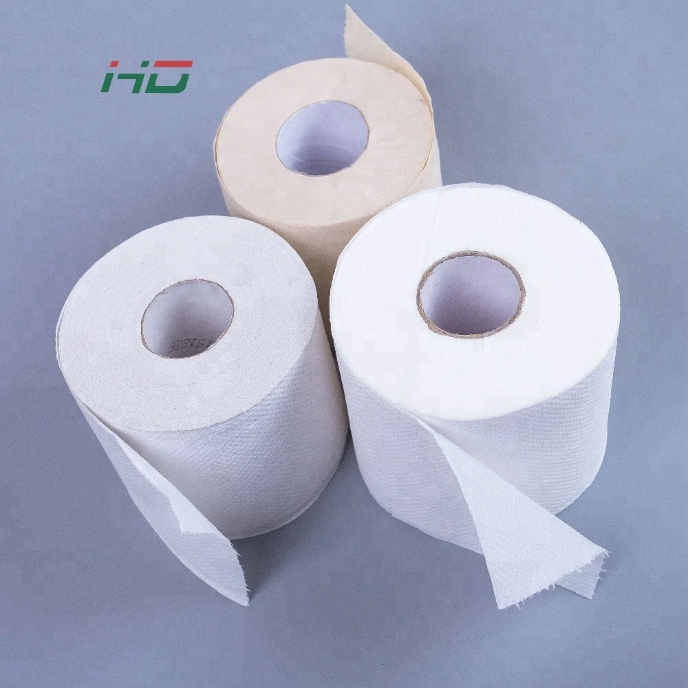 Китайская фабрика индивидуальная печатная тисненая натуральная переработанная бамбуковая туалетная бумага белая и