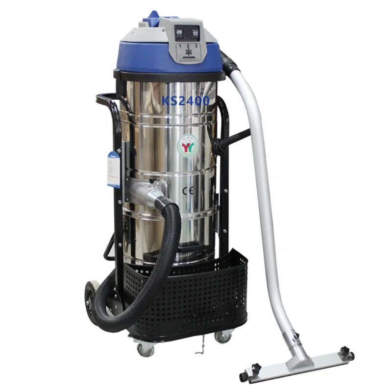 Однофазный промышленный пылесос с 3 двигателями для металлических чипов