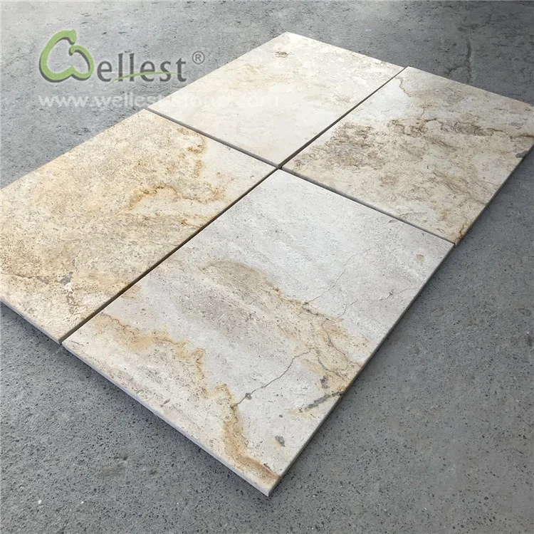 Good Price Beige Antique Travertine French Pattern Paver And Pool Coping Stone