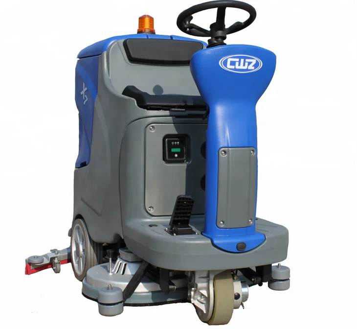 Dual brush multifunctional ceramic tile floor cleaning machine