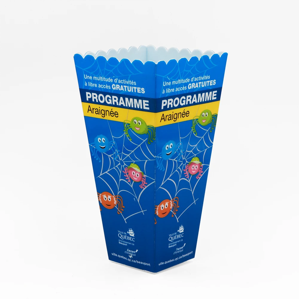 
Custom logo PP plastic popcorn bucket for cinema 