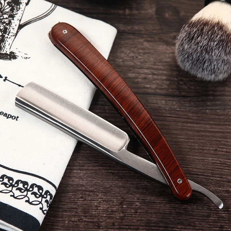 Cut Throat Shaving Straight Razor Carbon Steel Barber Sharpen Straight Razor Shave German Safty Shaver Throat Razors ABS Handle