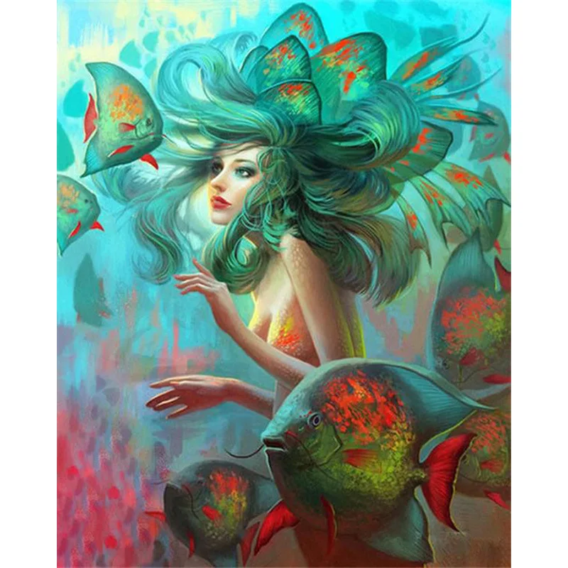 Оптовая продажа, 5D Алмазный алмаз, сделай сам, кристалл, стразы, искусство, абстрактная девушка, полное сверление, смола, вышивка крестиком, мозаика, живопись