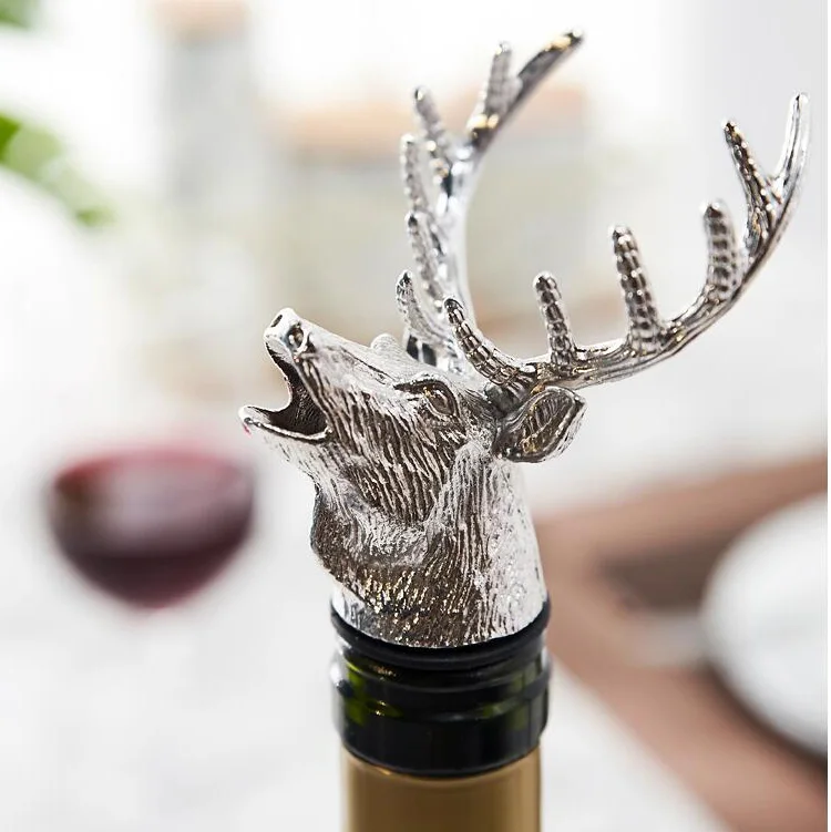 Factory directly stag head pourer and customized deer head wine pourer